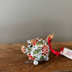 Nyco Vintage Pig Piglet Figurine Limited Enameled Hand Crafted Box Fabrege Star